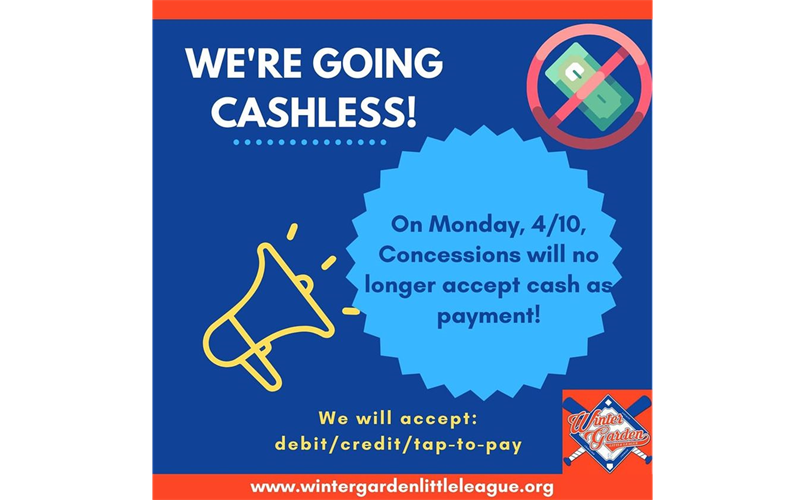 Concession Stand Going Cashless